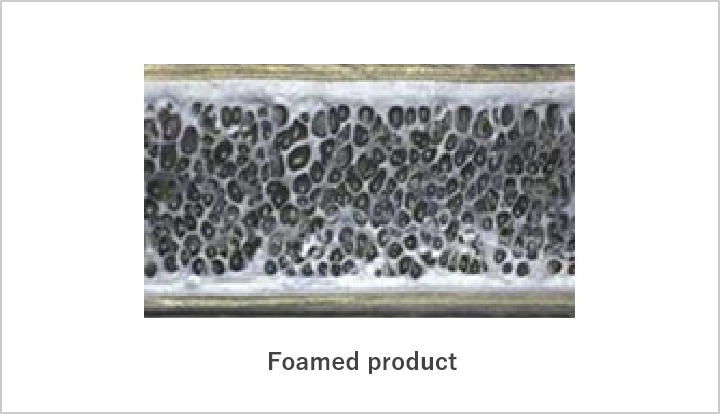 Foamed product/Solid structure product