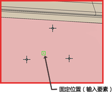 设置固定位置（输入要素）